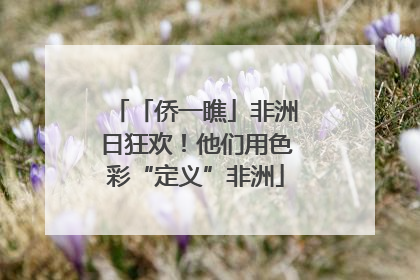 「侨一瞧」非洲日狂欢！他们用色彩“定义”非洲