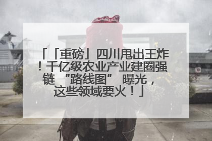 「重磅」四川甩出王炸！千亿级农业产业建圈强链 “路线图” 曝光，这些领域要火！