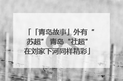 「青岛故事」外有“苏超” 青岛“社超”在刘家下河同样精彩