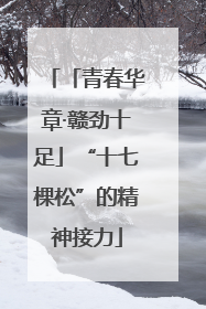「青春华章·赣劲十足」“十七棵松”的精神接力