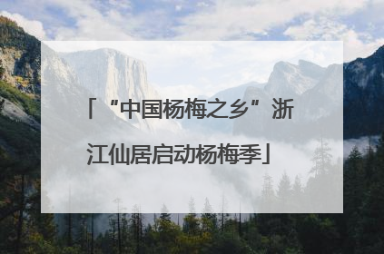 “中国杨梅之乡”浙江仙居启动杨梅季