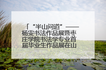 “半山问道”——杨雯书法作品展暨枣庄学院书法学专业首届毕业生作品展在山东省文化馆开幕