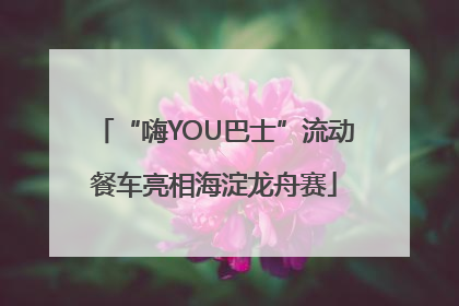 “嗨YOU巴士”流动餐车亮相海淀龙舟赛
