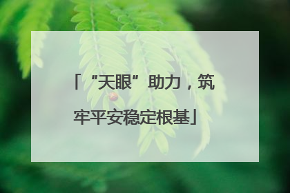 “天眼”助力，筑牢平安稳定根基