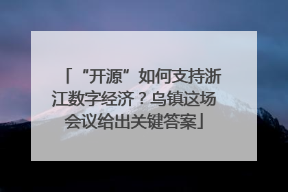 “开源”如何支持浙江数字经济？乌镇这场会议给出关键答案