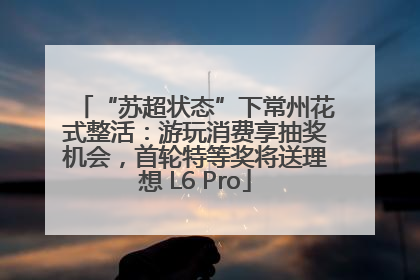 “苏超状态”下常州花式整活：游玩消费享抽奖机会，首轮特等奖将送理想 L6 Pro