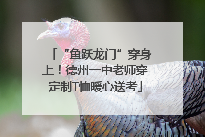 “鱼跃龙门”穿身上！德州一中老师穿定制T恤暖心送考