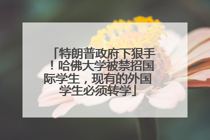 特朗普政府下狠手！哈佛大学被禁招国际学生，现有的外国学生必须转学