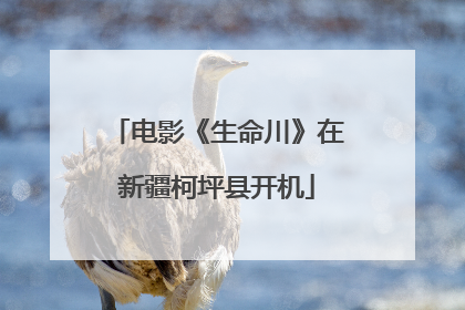 电影《生命川》在新疆柯坪县开机