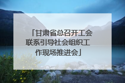 甘肃省总召开工会联系引导社会组织工作现场推进会