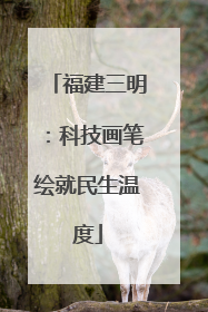 福建三明：科技画笔绘就民生温度
