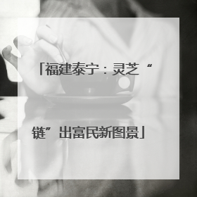 福建泰宁：灵芝“链”出富民新图景