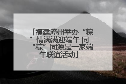福建漳州举办“粽”情满满迎端午 同“粽”同源是一家端午联谊活动