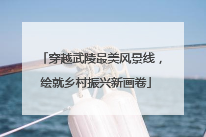 穿越武陵最美风景线，绘就乡村振兴新画卷