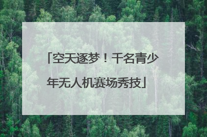 空天逐梦！千名青少年无人机赛场秀技