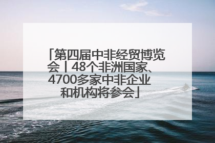 第四届中非经贸博览会丨48个非洲国家、4700多家中非企业和机构将参会