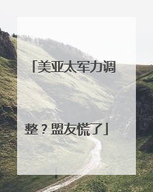 美亚太军力调整？盟友慌了