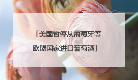 美国暂停从葡萄牙等欧盟国家进口葡萄酒