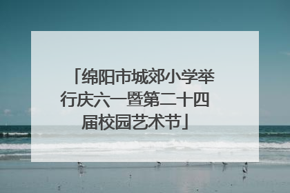绵阳市城郊小学举行庆六一暨第二十四届校园艺术节