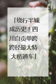绕行半城成历史！四川自贡单跨跨径最大特大桥通车