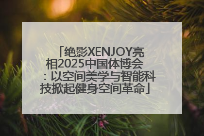 绝影XENJOY亮相2025中国体博会：以空间美学与智能科技掀起健身空间革命