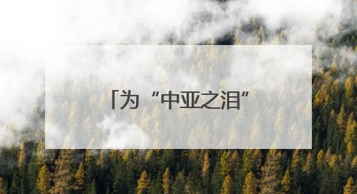 为“中亚之泪”带来绿色希望——中国科学家助力破解咸海生态危机
