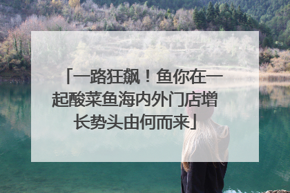 一路狂飙！鱼你在一起酸菜鱼海内外门店增长势头由何而来