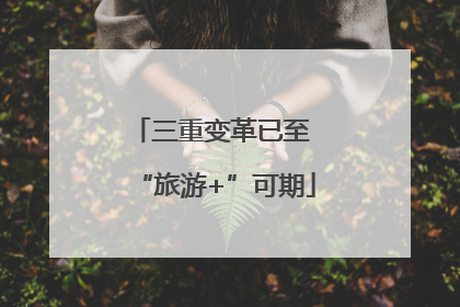 三重变革已至 “旅游+”可期