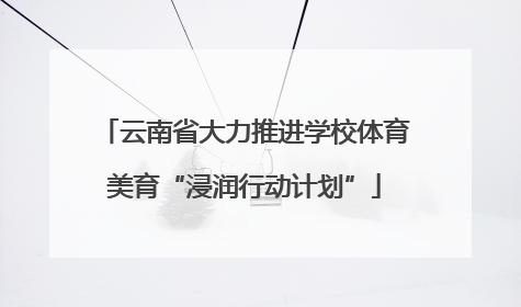 云南省大力推进学校体育美育“浸润行动计划”