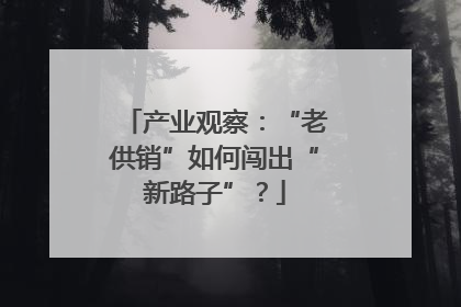 产业观察：“老供销”如何闯出“新路子”？