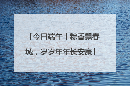 今日端午丨粽香飘春城，岁岁年年长安康
