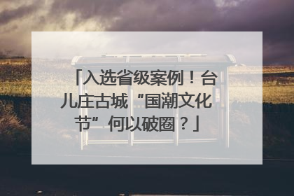 入选省级案例！台儿庄古城“国潮文化节”何以破圈？
