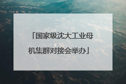 国家级沈大工业母机集群对接会举办
