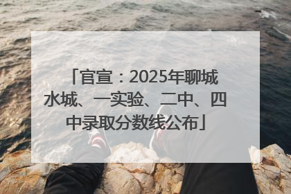 官宣：2025年聊城水城、一实验、二中、四中录取分数线公布
