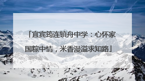宜宾筠连镇舟中学：心怀家国粽中情，米香漫溢求知路