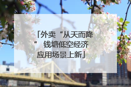 外卖“从天而降” 钱塘低空经济应用场景上新