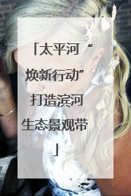 太平河“焕新行动” 打造滨河生态景观带