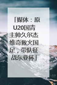 媒体：原U20国青主帅久尔杰维奇救火国足，带队征战东亚杯