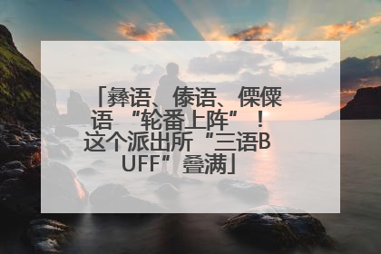 彝语、傣语、傈僳语 “轮番上阵”！这个派出所“三语BUFF”叠满