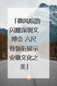 徽风皖韵闪耀深圳文博会 六尺巷领衔展示安徽文化之美