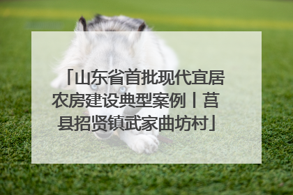 山东省首批现代宜居农房建设典型案例丨莒县招贤镇武家曲坊村
