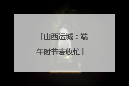 山西运城：端午时节麦收忙