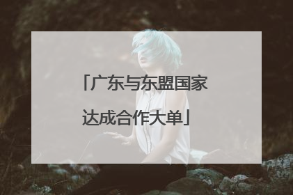 广东与东盟国家达成合作大单