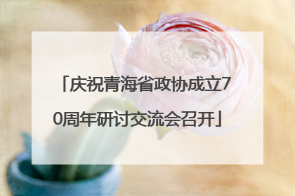 庆祝青海省政协成立70周年研讨交流会召开