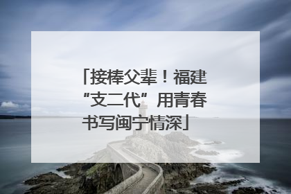 接棒父辈！福建“支二代”用青春书写闽宁情深