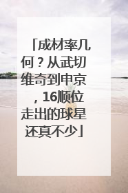 成材率几何？从武切维奇到申京，16顺位走出的球星还真不少