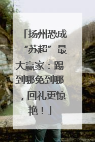 扬州恐成“苏超”最大赢家：踢到哪免到哪，回礼更惊艳！