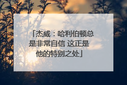 杰威：哈利伯顿总是非常自信 这正是他的特别之处