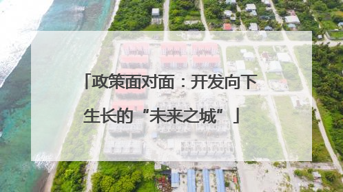 政策面对面：开发向下生长的“未来之城”