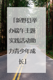 新野县举办端午主题实践活动助力青少年成长